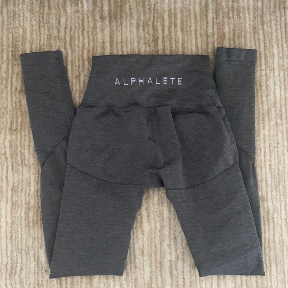 Grey Alphalete compression leggings